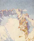 Hans Strohbach, Auf der Zugspitze, Signiert und datiert, Öl auf Leinwand