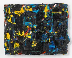 Bernd Schwarzer, "Deutsch - Europäisches Bild", 1980-88, Öl auf Holz