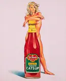Mel Ramos, Della Monty, 1972, Farblithografie auf Karton