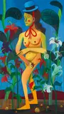 Wald by Christoph Ruckhäberle, 2007, Öl auf Leinwand, sold May 2019
