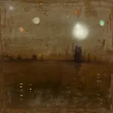 Norbert Schwontkowski, Kleines Feuerwerk, 2004, Öl und Pigment auf Leinwand