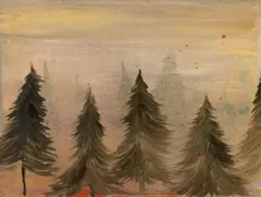 Böhmer Wald by Norbert Schwontkowski, 2006, Öl auf Leinwand, sold May 2019