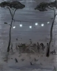 Tarantella by Norbert Schwontkowski, 2008, Öl auf Leinwand, sold May 2019