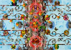 Christine Streuli, "overdose", 2012, Mischtechnik auf Baumwolle