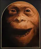 Yongbo Zhao, Affe, 2007, Öl auf Leinwand