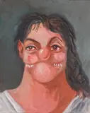 The Renegade by George Condo, 2008, Öl auf Leinwand, sold May 2019