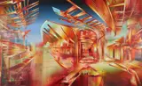 Martin Kobe, Ohne Titel, 2003, Acryl auf Leinwand