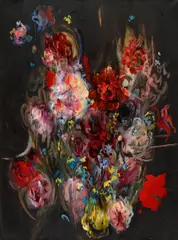 Alisa Margolis, "Flower Painting 2", 2009, Öl und Harz auf Leinwand