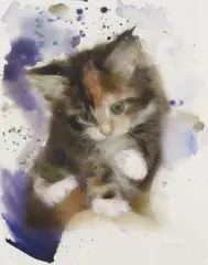Martin Eder, Ohne Titel (732MEcat11/05), 2005, Aquarell und Grafit auf Papier