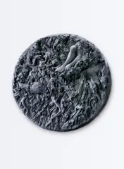 Stella Hamberg, Sieben100millionen, 2008, Acrylharz gebundenes Mineralpulver. Ø 310cm
