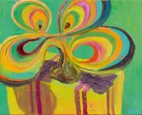 Anton Henning, Blumenstillleben No. 69, 2001, Öl auf Leinwand