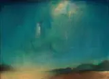 Leiko Ikemura, Floating Face in Blue Sky