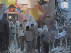 Samstag by Tilo Baumgartel, 2008, Öl auf Leinwand, sold May 2019