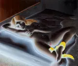 Michael Kirkham, "L'Indolent (after Bonnard)", 2012, Öl auf Leinwand