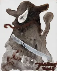 "Gevatter IV (Süden)" by Jonathan Meese, 2004, Öl auf Leinwand, sold May 2019