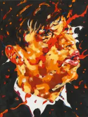 "Foiled" by Norbert Bisky, 2009, Öl auf Leinwand, sold May 2019