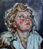 Justine Otto, "Adlermund II", 2009, Öl auf Leinwand