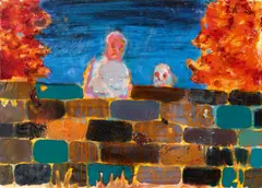 Ohne Titel by Daniel Richter, 2007, Öl auf Leinwand, sold May 2019