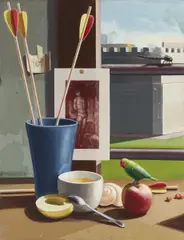 Pose by Jan Dörre, 2007, Öl auf Leinwand, sold Oct 2019