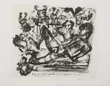 Marlene Dumas, "Lovesick artist (unable to work) reflects on the sex of the angels", 1989, Lithografie auf Zerkall-Velin