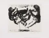 Marlene Dumas, "imitating the fathers", 1989, Lithografie auf Zerkall-Velin