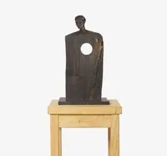 Ebenholzfigur by Stephan Balkenhol, 2008, Ebenholz, sold Oct 2019