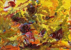 "Sommerabend" by Hartwig Ebersbach, 2011, Öl auf Pappe, sold Oct 2020