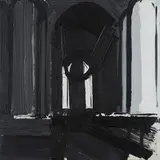 Wolfram Ebersbach, "Nikolaikirche", 2011, Acryl auf Leinwand