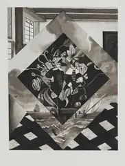 Edouard Baribeaud, A un déclic près (Mit einem Mausklick), 2011, Tusche auf Papier
