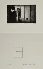 Marcel van Eeden, Ohne Titel (2-teiliges Konvolut), 2006, Lithografie auf Velin