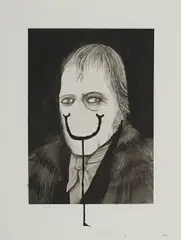 Edouard Baribeaud, Hegel se fait tirer le portrait, 2010, Tusche auf Papier