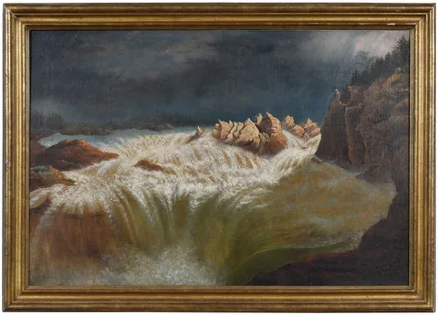 James Hope, Falls on the Potomac, oil on canvas