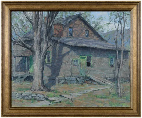Horace Brown, Mountain Farmhouse, oil on canvas