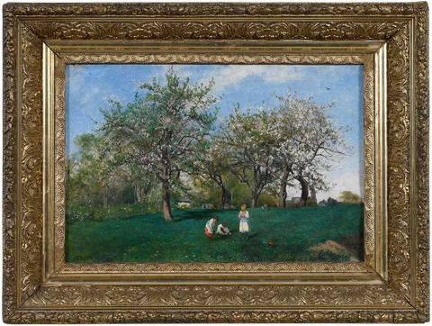 Frank C. Penfold, In the Orchard, 1879, oil on canvas