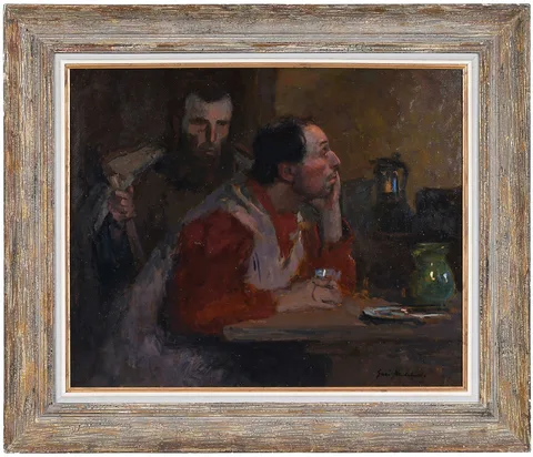 Gari Melchers, Study for The Last Supper, oil on board