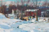 Carl W. Peters, Winter Landscape
