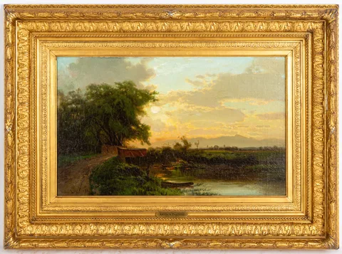 Arthur Parton, Sunset in the Catskills, Oil on canvas