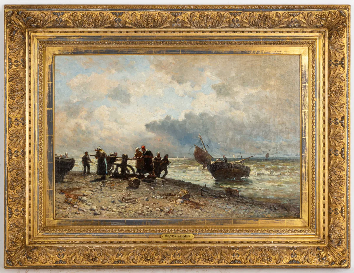 Harry Chase, Toil at the Close of Day, Oil on canvas