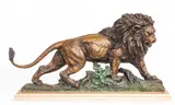 Lorenzo Ghiglieri, Sovereign Reign, Bronze Sculpture of Lion