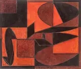 Victor Vasarely, Harpis, 1948, Tempera on Board