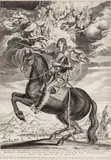 Michel Lasne, Louis XIII Astride His Andalusian, 1643, Copper Engraving
