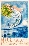 Marc Chagall, La Baie Des Anges (The Bay of Angels), 1962, Lithograph in Colors on Wove Paper