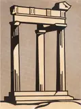 Roy Lichtenstein, Temple, Offset Lithograph on Paper