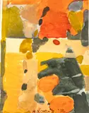 Mignonette Yin Cheng, Abstract, 1992, Watercolor on Paper