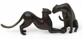 Loet Vanderveen, Cheetah Pair, Bronze Sculpture