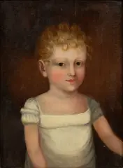 Ann Hall, Portrait of William Wilkinson Davis, circa 1820, Oil on Wood Panel