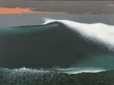 Leonard Everett Fisher, Untitled, Acrylic on Canvas, Ca. 2009, "The Wave"