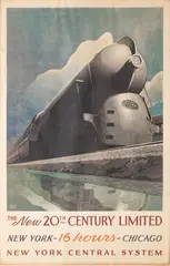 Leslie Ragan, 'The New 20th Century Limited' New York Central System, Poster