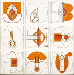 Untitled by Kawashima Takeshi, circa 1967, Acrylic on Canvas, sold Nov 2024