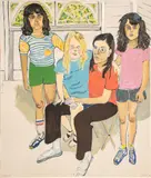 Alice Neel, Untitled, Lithograph in Colors on Wove Paper, 1982, "The Family"